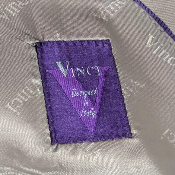 Vintage Vinci Brown Men's blazer Sz. 50L - Picture 4 of 7